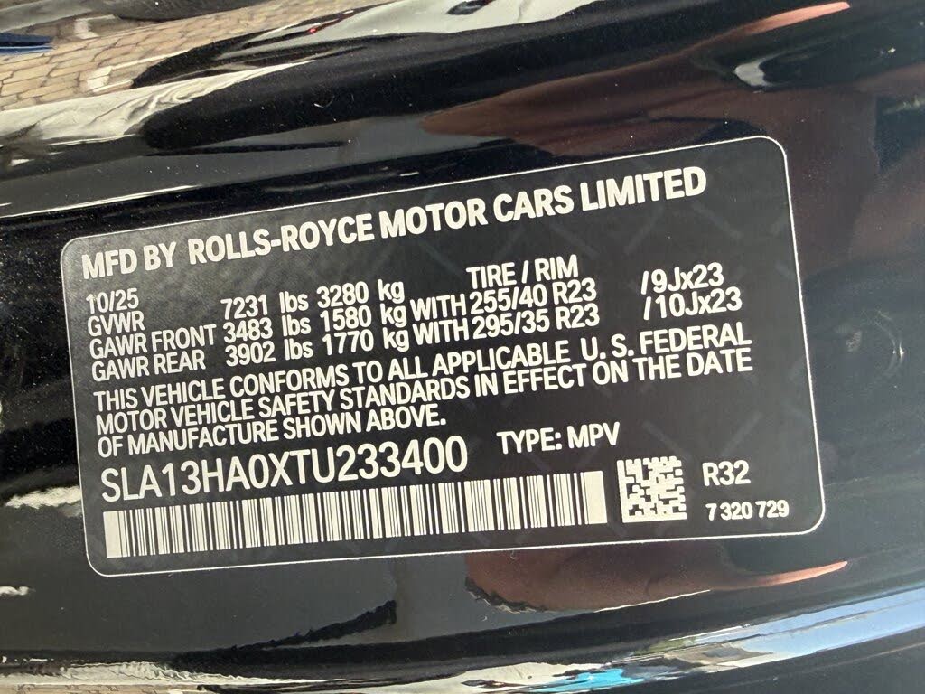 2026 Rolls-Royce Cullinan AWD