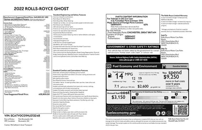 2022 Rolls-Royce Ghost AWD