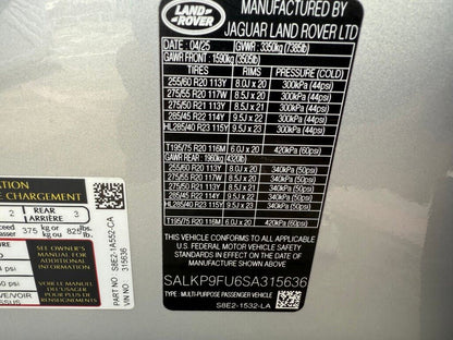 2025 Land Rover Range Rover P400 SE AWD