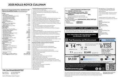 2025 Rolls-Royce Cullinan AWD