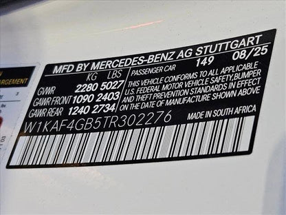 2026 Mercedes-Benz C-Class C 300 RWD