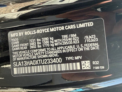 2026 Rolls-Royce Cullinan AWD